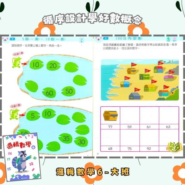 【小康軒】邏輯數學1~6冊【學齡前教材】 小康軒邏輯數學、學齡前數學教材、幼兒邏輯思維、數量概念、圖形空間認知、貼紙操作、操作圖卡、遊戲化學習、幼兒益智教材、學前啟蒙