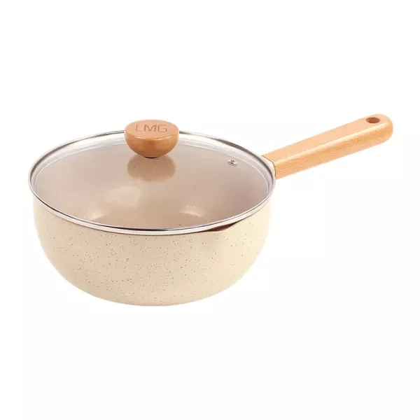 【LMG】香草不沾雪平鍋22cm（市售：$849元） 