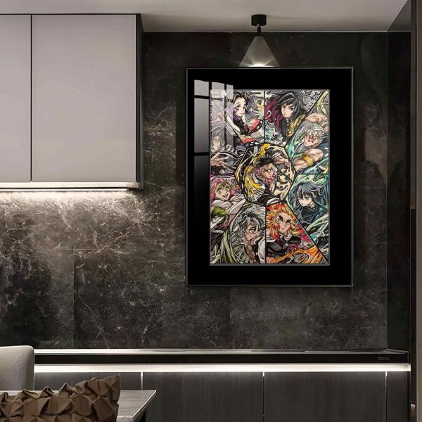 【海外代購】橘子 JUZI 鬼滅之刃九柱切片海報 