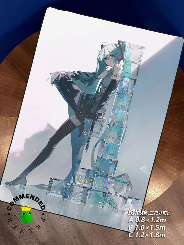 【海外代購】皇呱  《未來歌姬第三彈》初音未來裝飾畫 午睡毯 地毯 