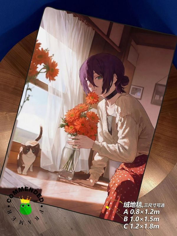 【海外代購】皇呱 《少女蕾塞》鏈鋸人炸彈惡魔聲優簽名裝飾畫 午睡毯 地毯 