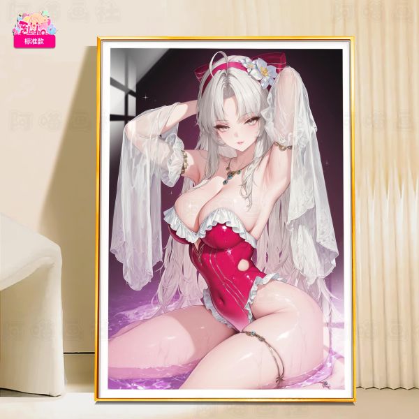 【海外代購】阿喵畫社 玫粉風情 珂萊塔 8k主題高清裝飾畫 午睡毛毯 冰箱貼 