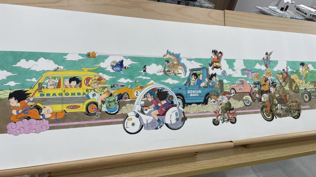 【海外代購】神秘畫廊 原畫師漫啵-龍珠40週年載具合集復刻畫 