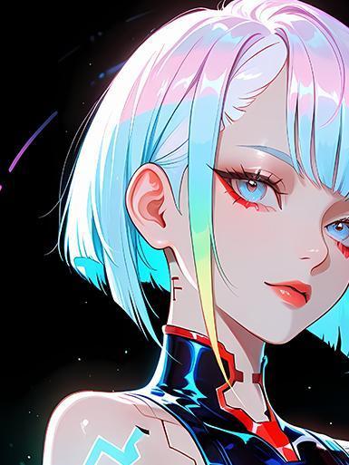 【海外代購】巴洛克 《炫彩露西》賽博龐克邊緣行者Lucy賽博浪客Cyber​​punk動漫裝飾畫冰箱貼 