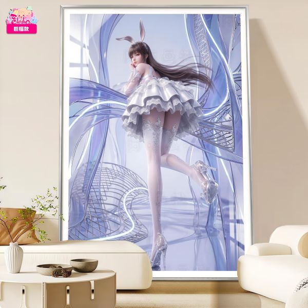 【海外代購】阿喵畫社 回眸 水晶公主小舞 新品12K主題超清裝飾畫 床頭地墊 冰箱貼 