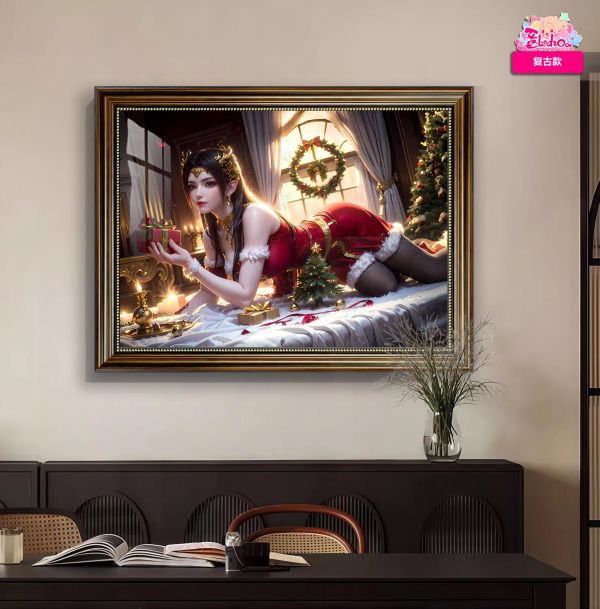 【海外代購】阿喵畫社 聖誕禮物 美杜莎 復古款實木紀念超清裝飾畫 滑鼠墊  床頭地墊  冰箱貼 