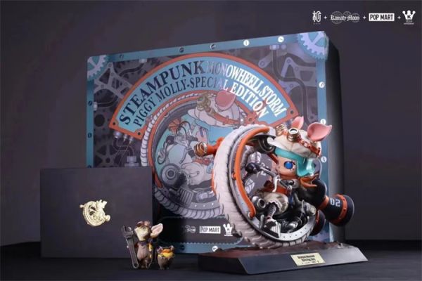 【海外代購】【31CM】末匠 POP MART 獨輪風暴小豬MOLLY 