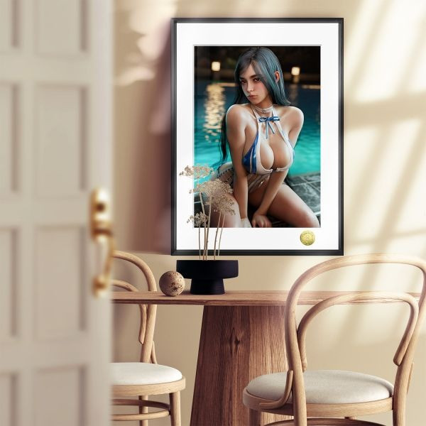 【海外代購】皇呱 《泳裝渡鴉》劍星美女泳裝boss裝飾畫 午睡毯 地毯 