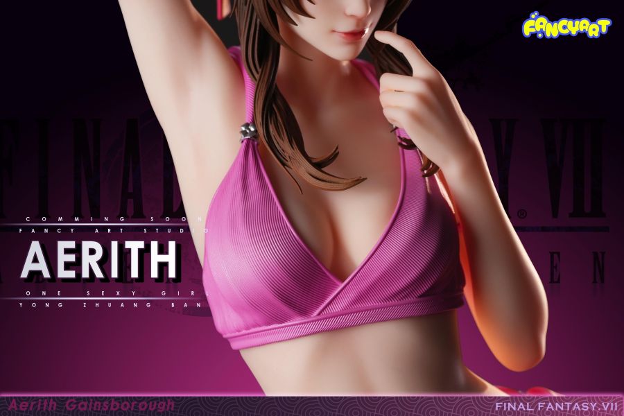 【預定】Fancy Art FF遊戲 Bikini 泳裝系列02－愛麗絲（Aerith Gainsborough） Final Fantasy VII（最終幻想VII） 