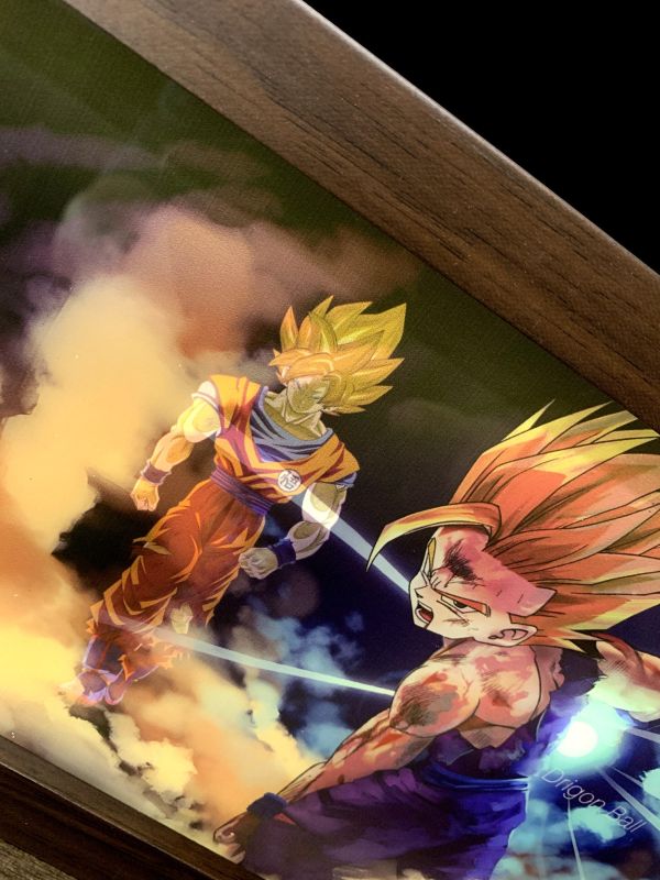 【海外代購】神秘畫廊 黑科技光導父子波裝飾畫 