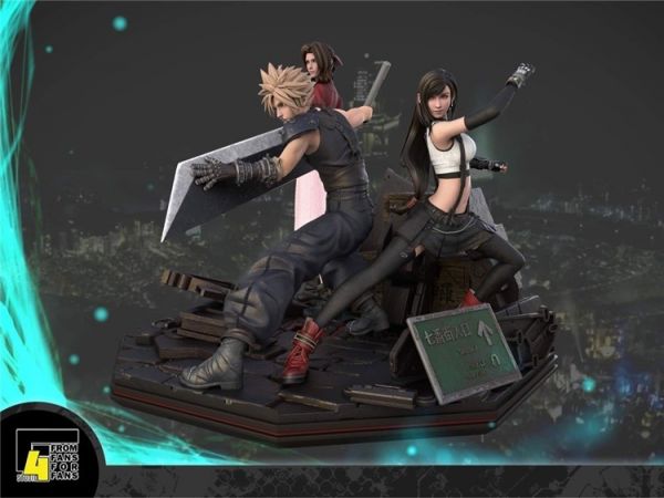【海外代購】【56CM】F4 最終幻想組合 克勞德·史特萊夫&蒂法·洛克哈特&艾莉絲 