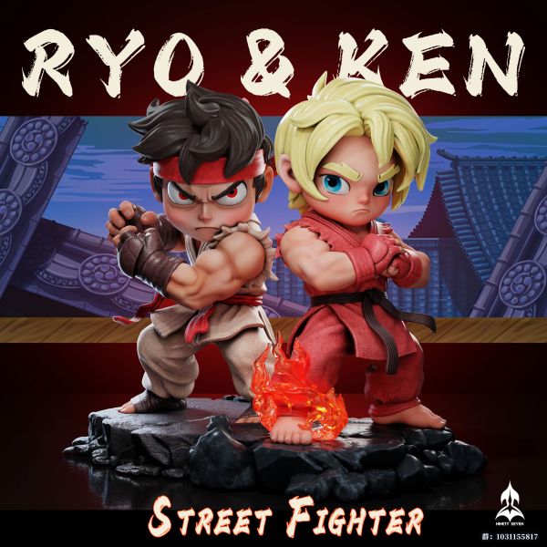 【預定】NINETY SEVEN 街霸Street Fighter 隆 Ryu 肯 Ken Q版 