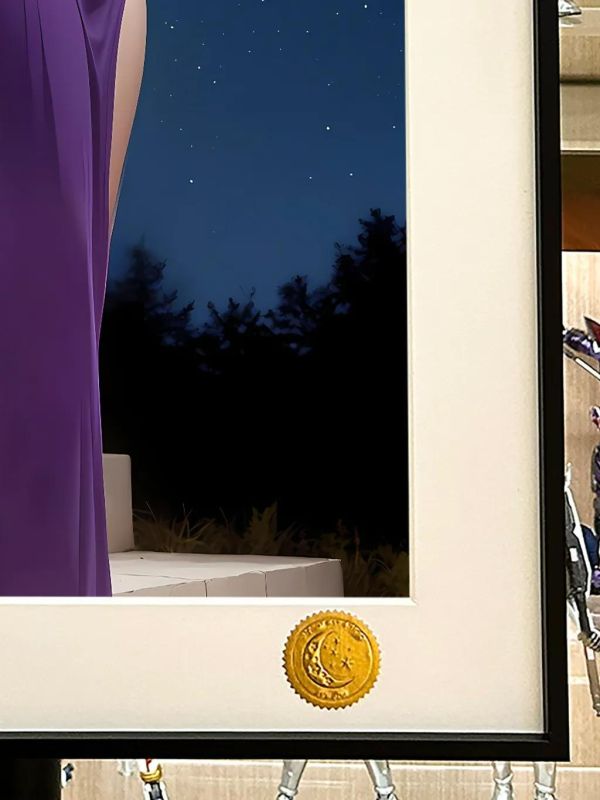 【海外代購】星空 《夜空18號》七龍珠人造人拉姿麗lazuli克林裝飾畫 