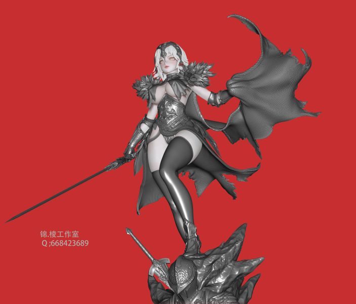 【預定】錦棱 瘋批臉黑貞德 