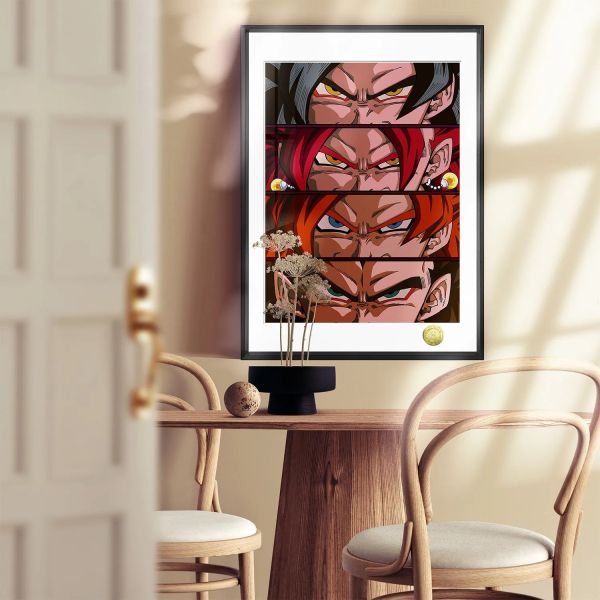 【海外代購】皇呱 《賽亞人合集》龍珠賽亞人合集Z時期融合GT融合裝飾畫 午睡毯 地毯 