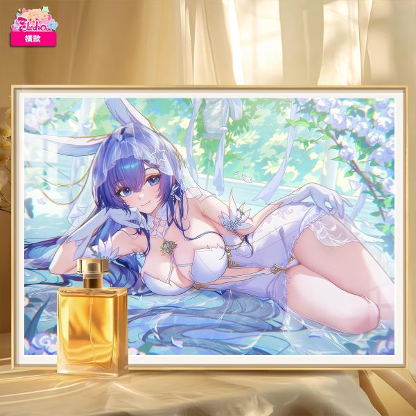 【海外代購】阿喵畫社 《碧藍航線》 婚紗 薄荷新澤西 新品12K超清主題裝飾畫週邊 