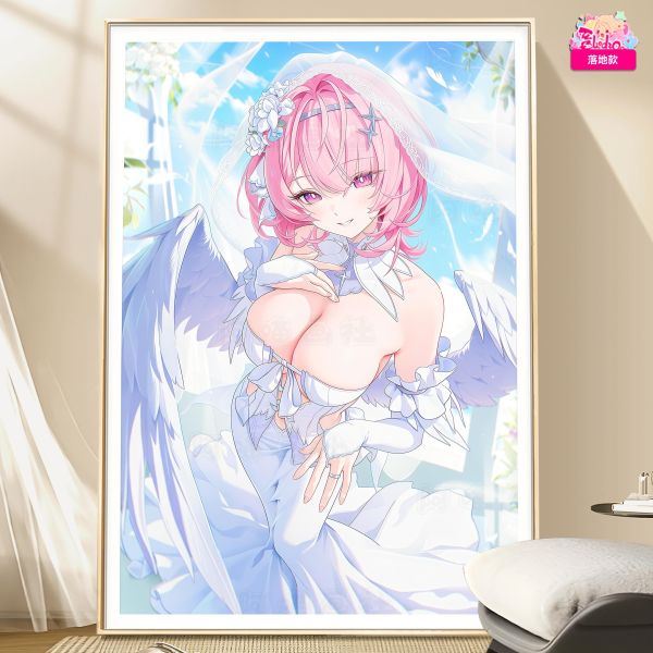 【海外代購】阿喵畫社 花嫁 婚紗蕾米埃爾 新品12K超清主題裝飾畫週邊 透明卡磚 床頭地墊 牆面掛毯 冰箱貼 
