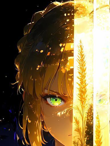 【海外代購】巴洛克 《聖劍saber》阿爾托莉雅·潘德拉貢亞瑟王裝飾畫冰箱貼 