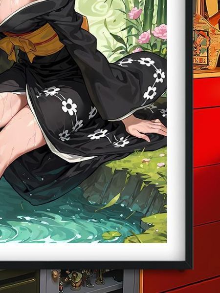 【海外代購】巴洛克 《和風佩羅娜》幽靈公主Perona海賊王onepiece動畫裝飾畫冰箱貼 