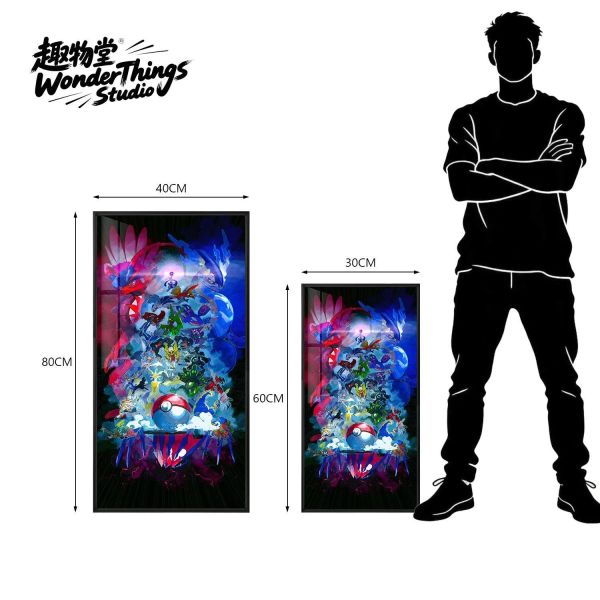 【海外代購】趣物堂《傳說中的寶可夢》晶瓷裝飾畫 