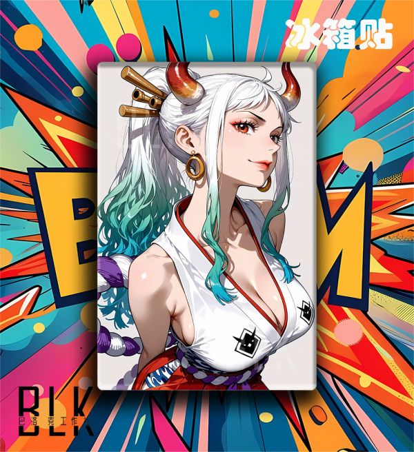 【海外代購】巴洛克 《絕美大和》Yamato海賊王onepiece路飛艾斯和之國凱多二次元裝飾畫冰箱貼 