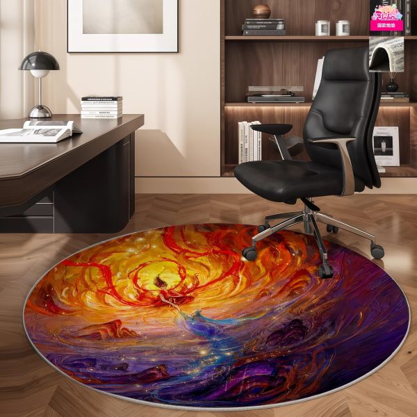 【海外代購】阿喵畫社 哪吒敖丙水火同生五幅套組 異形套組裝飾畫 特大徽章 發光滑鼠墊  地墊 