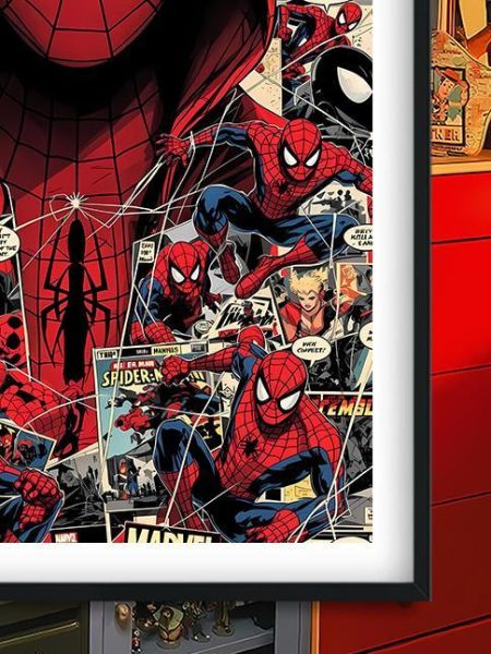 【海外代購】巴洛克 《潮派蜘蛛人》Spider-Man漫威彼得帕克復仇者聯盟動漫裝飾畫冰箱貼 