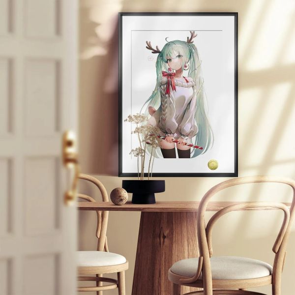 【海外代購】皇呱 《小鹿初音》初音未來裝飾畫 午睡毯 地毯 