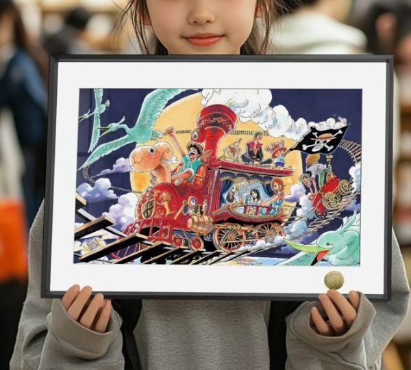 【海外代購】皇呱 《草帽大船團》海賊王找到傳說中的大祕寶裝飾畫 午睡毯 地毯 
