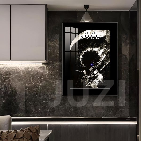 【海外代購】橘子 殘月之像 靈魂布魯克裝飾畫 海賊王 