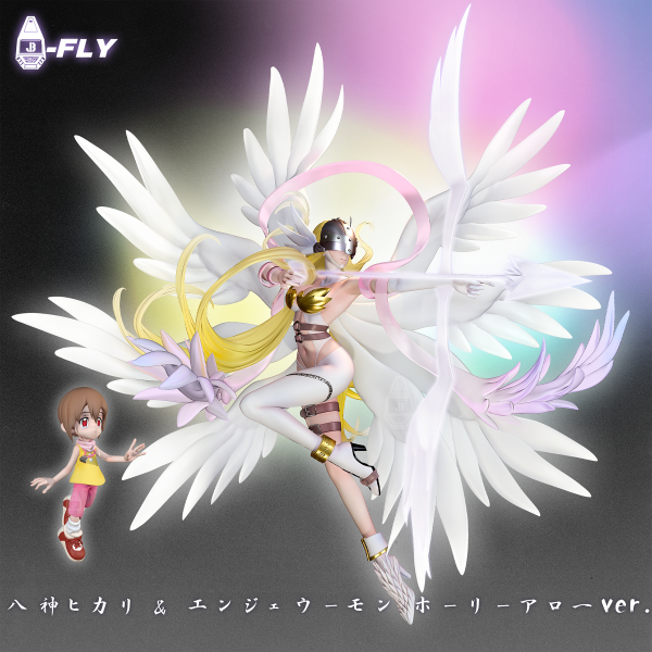 【預定】JBS 羈絆社 天女獸－神聖弓箭版＆01八神光（嘉兒） 數碼寶貝 