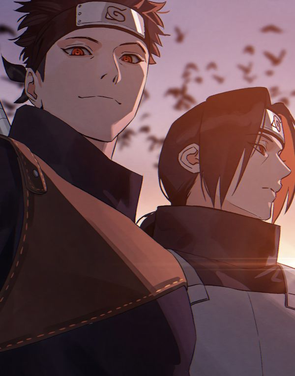 【海外代購】H2 《止水鼬》火影忍者宇智波鼬宇智波止水寫輪眼動畫二次元裝飾畫 