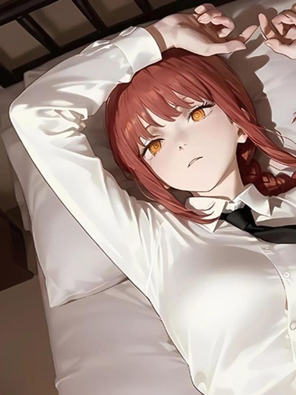 【海外代購】巴洛克《躺姿瑪奇瑪》鏈鋸人蕾塞篇裝飾畫冰箱貼 