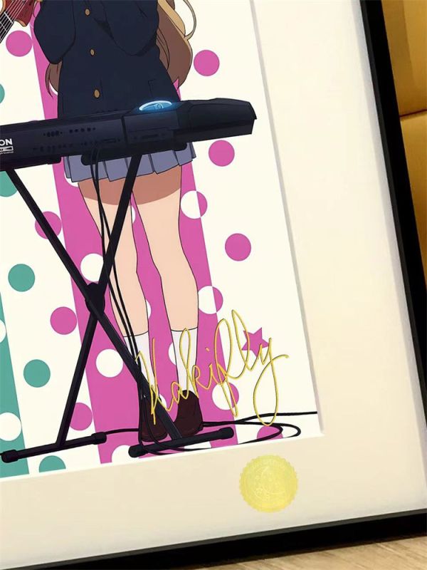 【海外代購】星空 輕音少女 京阿尼平澤唯秋山澪田井 裝飾畫 