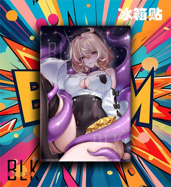 【海外代購】巴洛克 《伊德海莉》墨菲絕區零Zenless Zone Zero草莓芭菲Yidhari動畫裝飾畫冰箱貼 