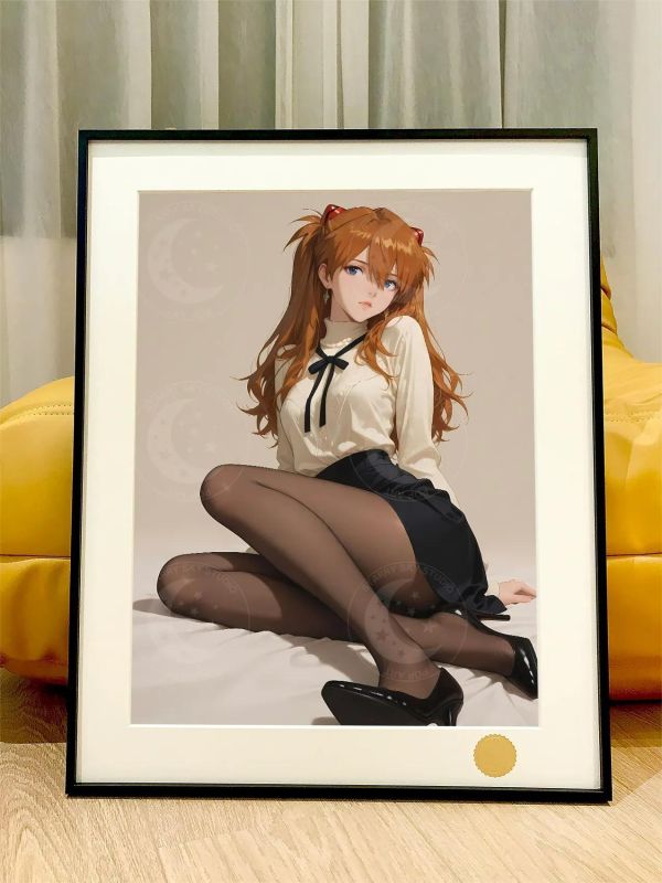 【海外代購】星空《高跟明日香》新世紀福音戰士裝飾畫 