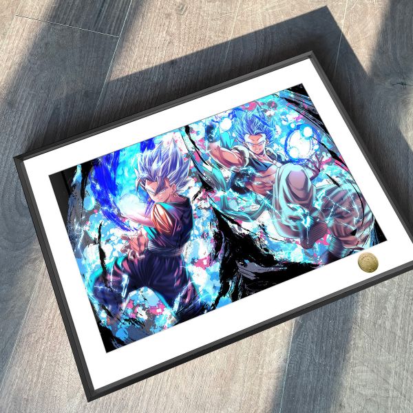 【海外代購】皇呱《究極超強合體戰士》龍珠悟吉塔貝吉特裝飾畫 午睡毯 地毯 