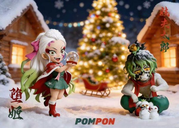【海外代購】PomPon 上弦六聖誕組 墮姬 妓夫太郎 