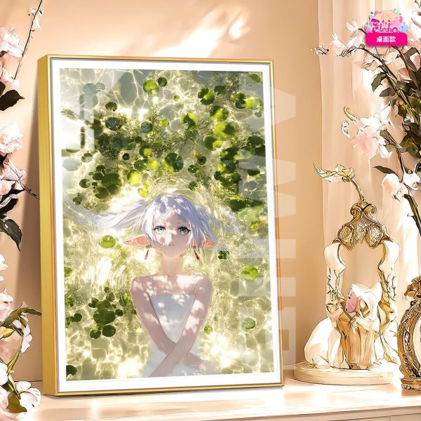 【海外代購】阿喵畫社 薄荷 芙莉蓮 新品12K主題超清裝飾畫 牆面掛毯 冰箱貼 