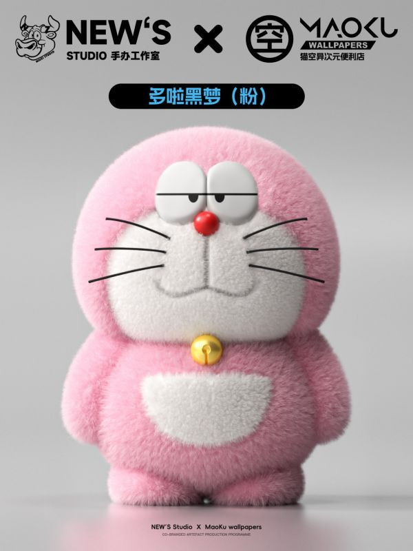【預定】New’s 貓空壁紙 毛絨藍胖子 哆啦A夢禮物擺件 