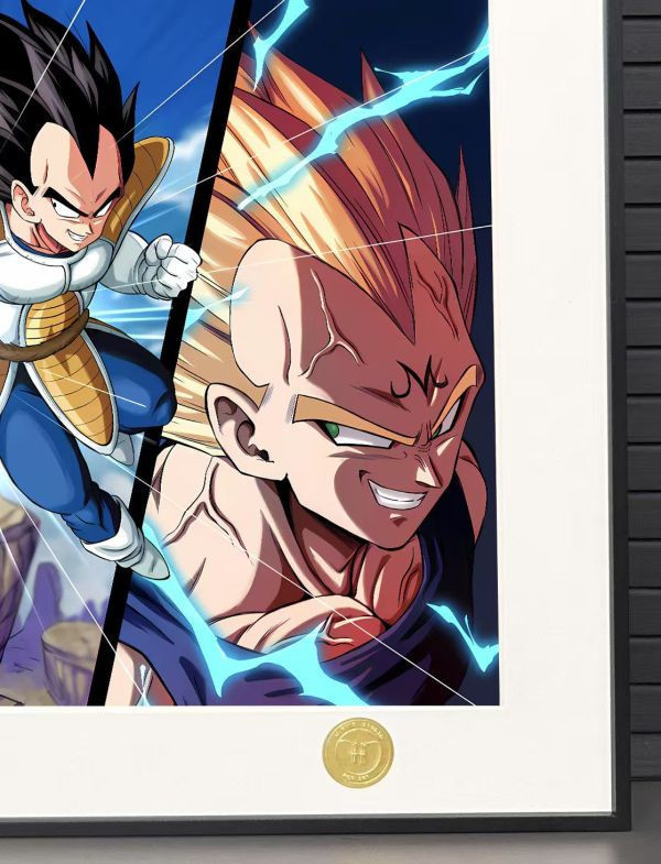 【海外代購】H2 龍珠《悟空貝吉塔》超級賽亞人裝飾畫 