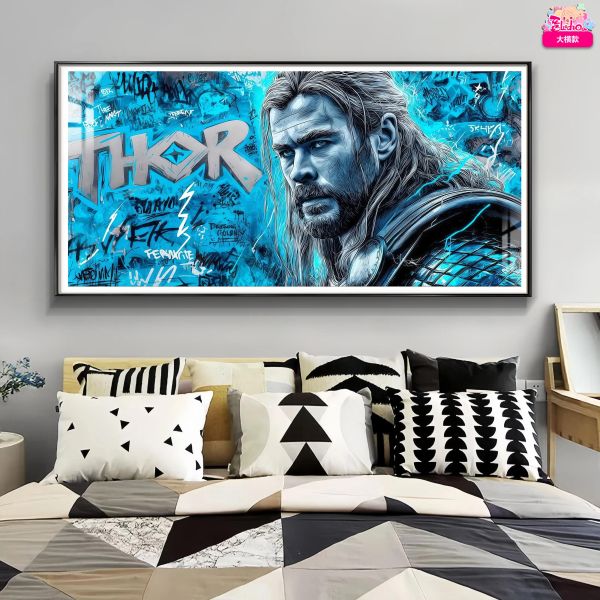 【海外代購】阿喵畫社 漫威英雄雷神浩克 8k主題高清裝飾畫 床頭地墊 滑鼠墊 