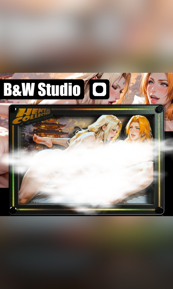 【R18-海外代購】黑白畫映B&W Studio Ben's Delusion Ben的妄想世界系列桌面裝飾卡磚第二十一彈 千手綱手×松本亂菊 