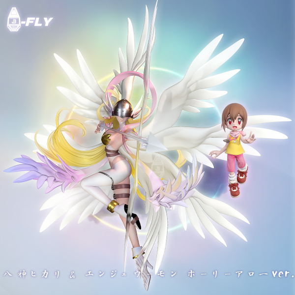 【預定】JBS 羈絆社 天女獸－神聖弓箭版＆01八神光（嘉兒） 數碼寶貝 
