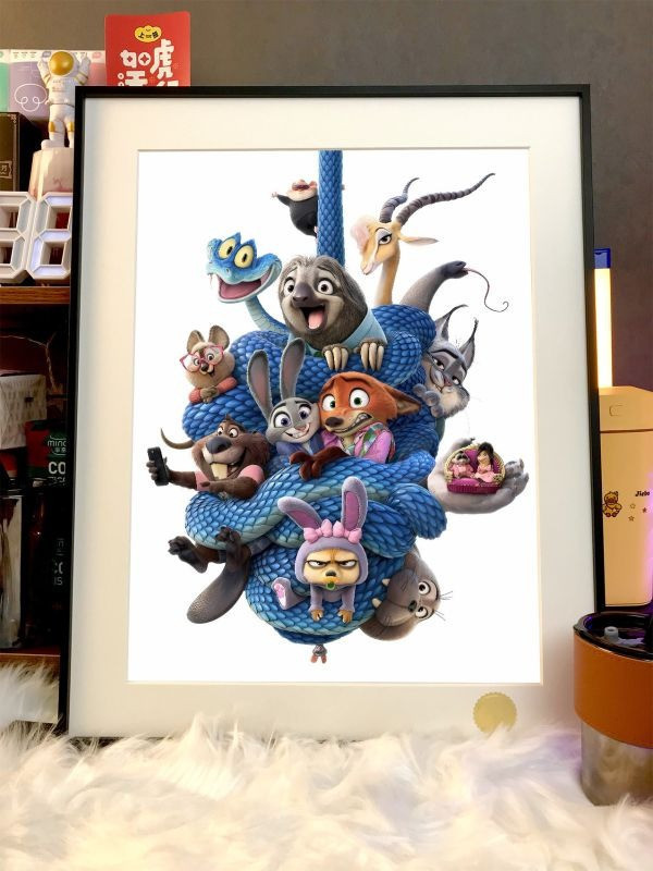 【海外代購】星空 《動物城系列》瘋狂動物城2Zootopia裝飾畫 