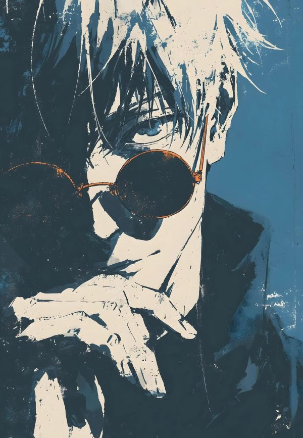 【海外代購】H2 《港風五條悟》咒術回戰虎杖悠仁兩面宿儺裝飾畫 