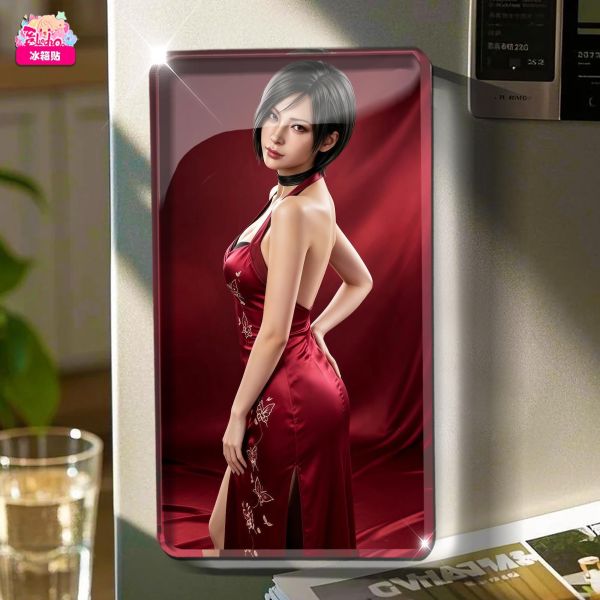 【海外代購】阿喵畫社 旗袍 艾達王紅毯 大豎款新品12K主題超清裝飾畫 地墊  冰箱貼 
