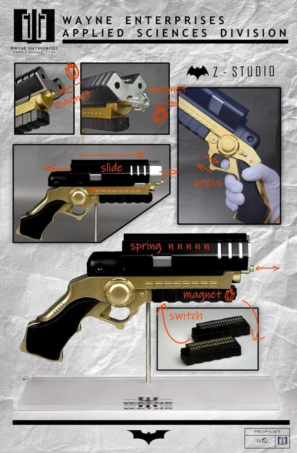 【預定】Z Studio 1/1影視級蝙蝠俠道具武器復刻套裝第二彈 克里斯蒂安·貝爾版 