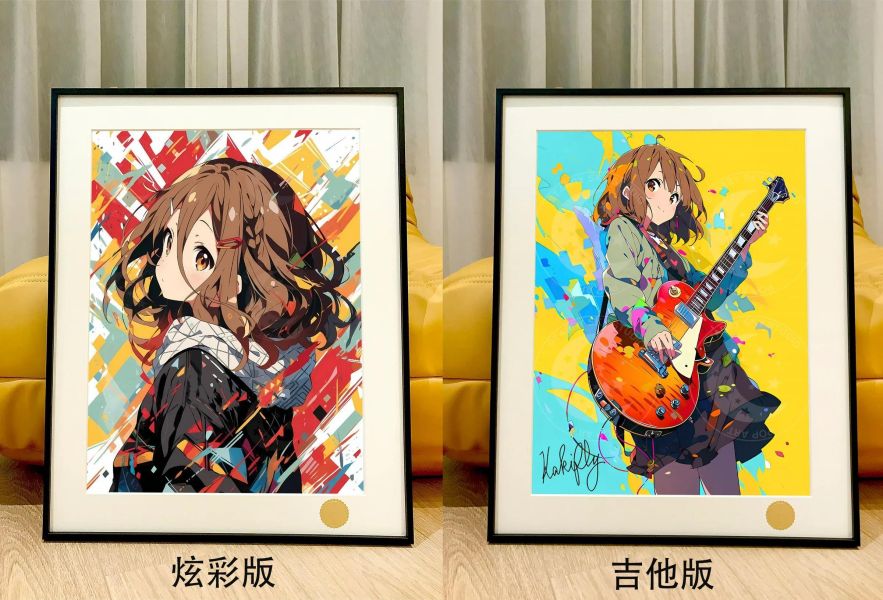 【海外代購】星空《炫彩平澤唯》輕音少女呆唯K-ON！裝飾畫 