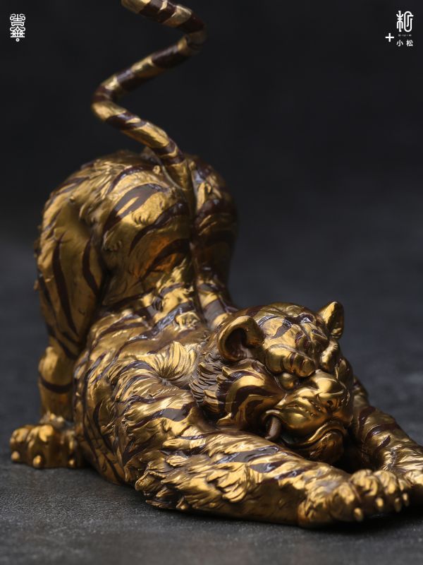 【預定】末那末匠 小松 瑞虎香插 香插鑄銅擺件 